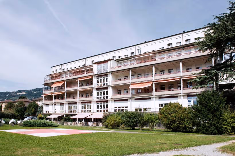 Vue extérieur de l'hôpital de Vevey